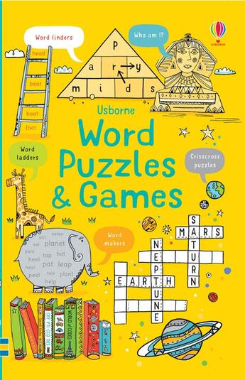 Couverture du livre « Word puzzles & games » de Phillip Clarke et The Pope Twins aux éditions Usborne