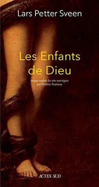 Couverture du livre « Les enfants de Dieu » de Lars Petter Sveen aux éditions Actes Sud