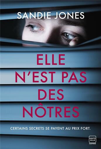 Couverture du livre « Elle n'est pas des nôtres » de Jones Sandie aux éditions Hauteville