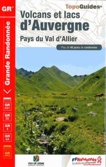 Couverture du livre « Volcans et lacs d'Auvergne (4e édition) » de  aux éditions Ffrp