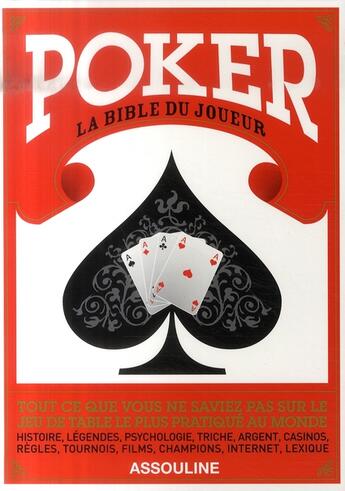 Couverture du livre « Poker ; la bible du joueur » de Francois Montmirel aux éditions Assouline