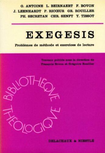 Couverture du livre « Exegesis lab » de  aux éditions Labor Et Fides