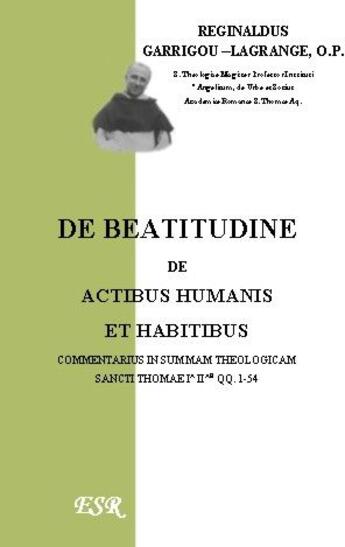 Couverture du livre « De beatitudine » de Reginald Garrigou-Lagrange aux éditions Saint-remi