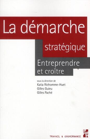 Couverture du livre « Demarche strategique » de Richomme Huet/G aux éditions Pu De Provence