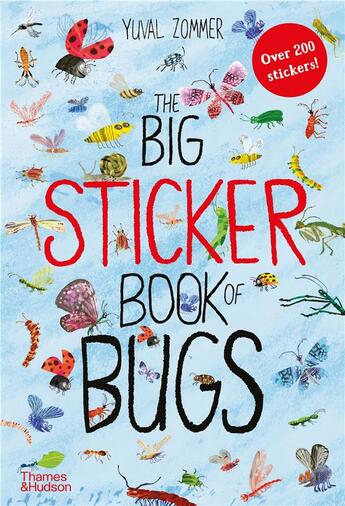 Couverture du livre « The big sticker book of bugs » de Yuval Zommer aux éditions Thames & Hudson