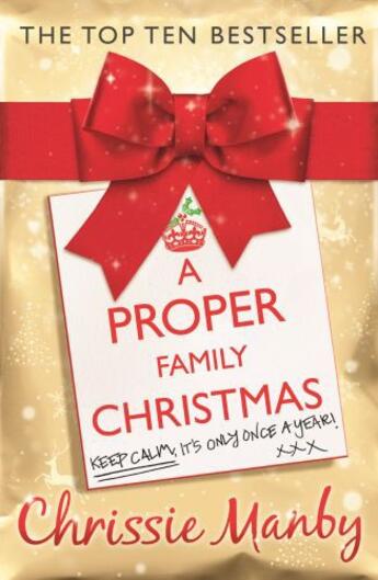 Couverture du livre « A Proper Family Christmas » de Chrissie Manby aux éditions Hodder And Stoughton Digital