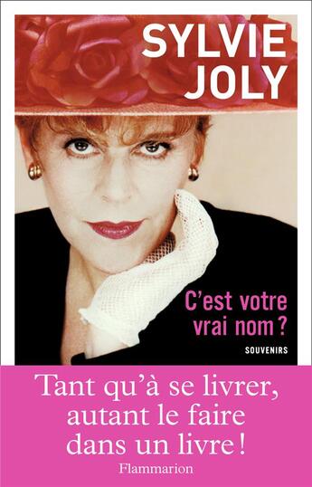 Couverture du livre « C'est votre vrai nom ? » de Sylvie Joly aux éditions Flammarion