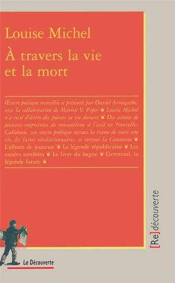 Couverture du livre « À travers la vie et la mort » de Louise Michel aux éditions La Decouverte