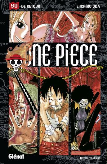 Couverture du livre « One Piece Tome 50 : de retour » de Eiichiro Oda aux éditions Glenat