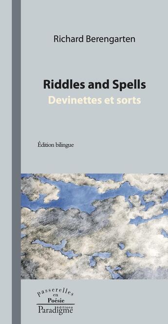 Couverture du livre « Riddles / Enigmes » de Richard Berengarten aux éditions Paradigme