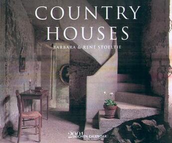 Couverture du livre « Calendrier country houses 2001 » de Barbara Stoeltie aux éditions Taschen