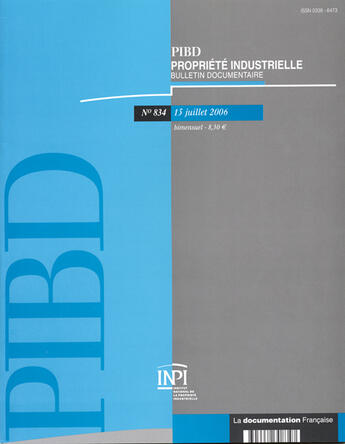 Couverture du livre « PIBD T.834 » de  aux éditions Documentation Francaise