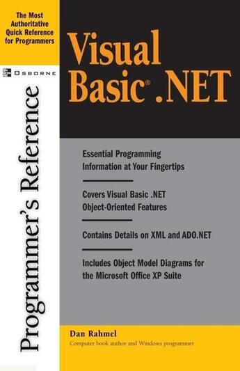 Couverture du livre « Visual basic.net programmer's reference » de Rahmel Dan aux éditions Mcgraw-hill Education