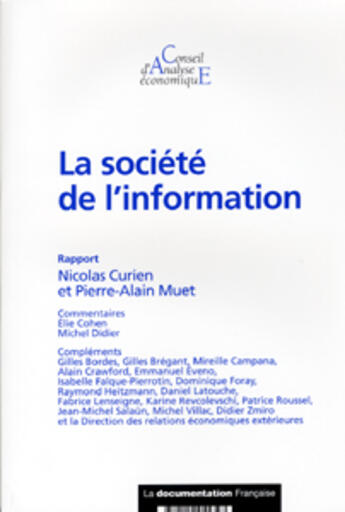 Couverture du livre « Cae t.47 ; societe de l'information » de  aux éditions Documentation Francaise