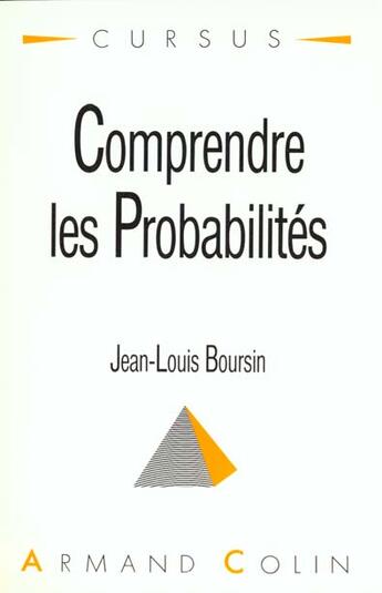 Couverture du livre « Comprendre Les Probabilites » de Boursin aux éditions Armand Colin