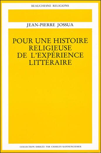 Couverture du livre « Pour une histoire religieuse 4 volumes » de Jean-Pierre Jossua aux éditions Beauchesne