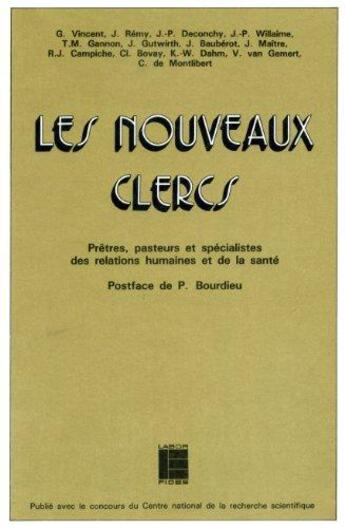 Couverture du livre « Les nouveaux clercs » de  aux éditions Labor Et Fides