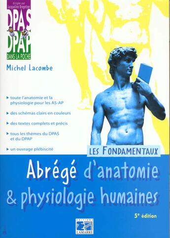 Couverture du livre « Abrege d anatomie et de physiologie humaines 5eme edition » de La Combe aux éditions Lamarre
