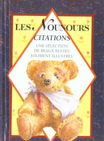 Couverture du livre « Nounours, citations » de Exley H aux éditions Exley