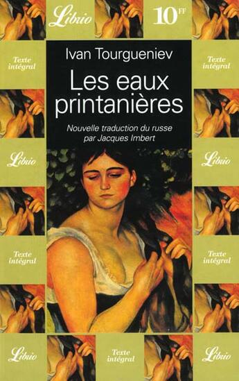 Couverture du livre « Les eaux printanieres » de Ivan Tourgueniev aux éditions J'ai Lu