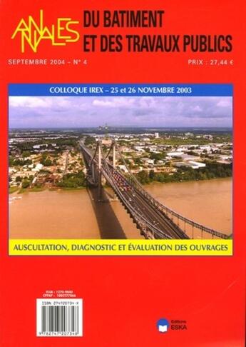 Couverture du livre « Annales du batiment et tp n 4-2004 » de  aux éditions Eska