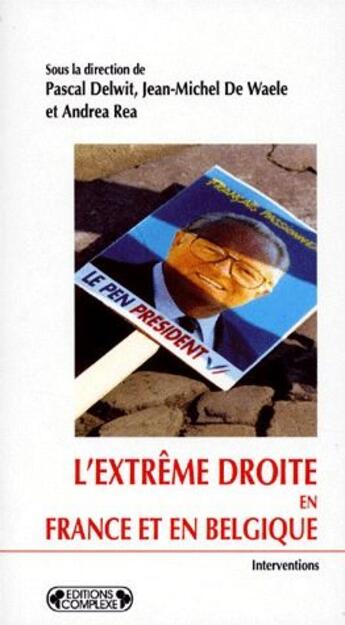 Couverture du livre « L'extrême droite en Belgique et en France » de  aux éditions Complexe