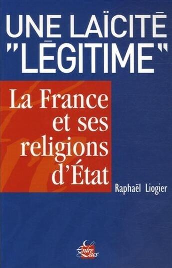 Couverture du livre « Une laïcité 