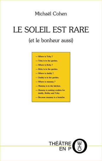 Couverture du livre « Le soleil est rare (et le bonheur aussi) » de Michael Cohen aux éditions Laquet