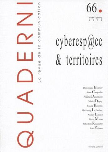 Couverture du livre « Cyberespace & territoires » de  aux éditions Maison Des Sciences De L'homme