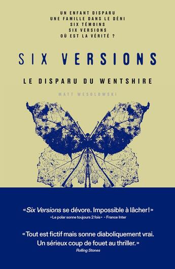 Couverture du livre « Six versions Tome 3 : La Disparue du Wentshire » de Matt Wesolowski aux éditions Les Arenes