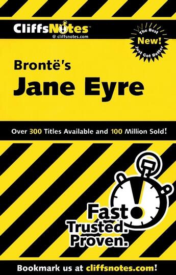 Couverture du livre « CliffsNotes on Brontë146;s Jane Eyre » de Jacobson Karin aux éditions Houghton Mifflin Harcourt