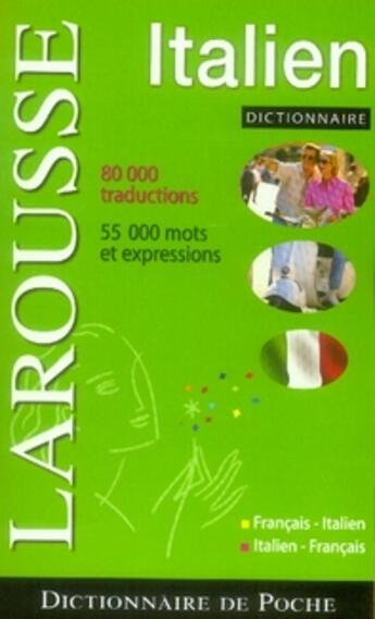 Couverture du livre « Dictionnaire de poche italien » de  aux éditions Larousse