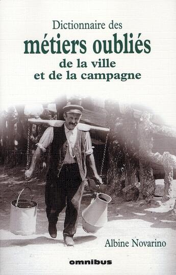 Couverture du livre « Dictionnaire des metiers oublies des villes et des campagnes » de Albine Novarino aux éditions Omnibus