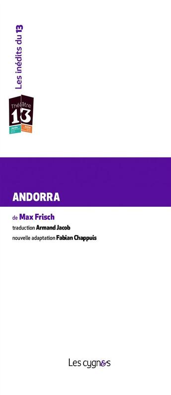 Couverture du livre « Andorra » de Max Frisch aux éditions Les Cygnes