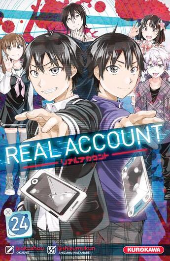 Couverture du livre « Real account Tome 24 » de Shizumu Watanabe et Okushou aux éditions Kurokawa