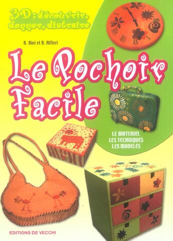 Couverture du livre « 3d pochoir facile (le) » de Bini aux éditions De Vecchi