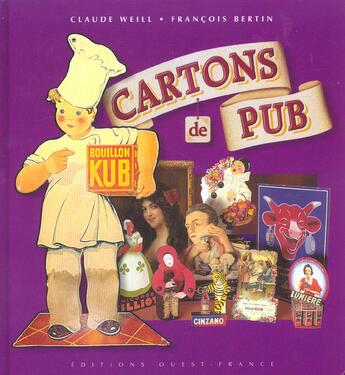 Couverture du livre « Cartons de pub » de Claude Weill aux éditions Ouest France