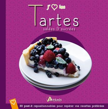 Couverture du livre « J'aime les tartes » de  aux éditions Artemis