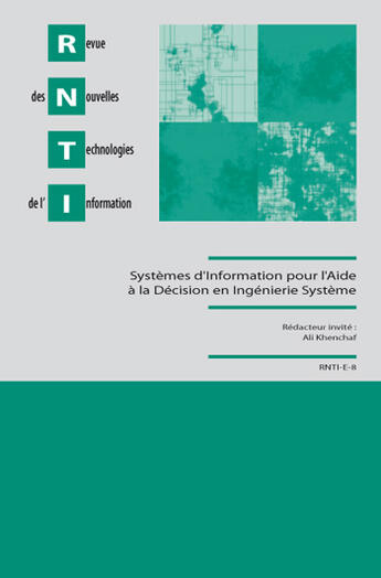 Couverture du livre « Rnti e8 systemes d'information pour l'aide a la decision en ingenierie systeme » de  aux éditions Cepadues