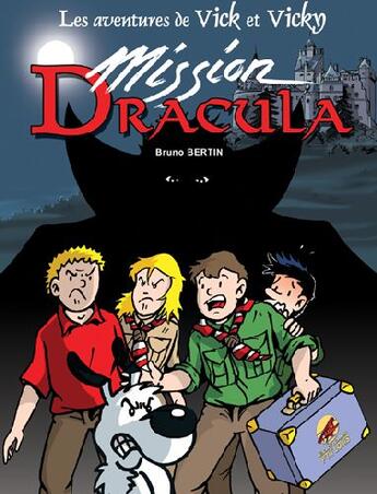 Couverture du livre « Les aventures de Vick et Vicky Tome 14 : mission Dracula » de Bruno Bertin aux éditions P'tit Louis