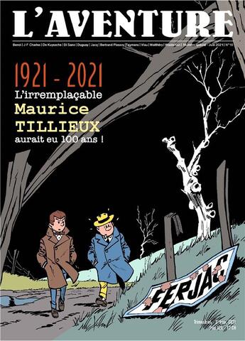 Couverture du livre « L'aventure n.10 : spécial Maurice Tillieux » de  aux éditions Ediitons Du Tiroir