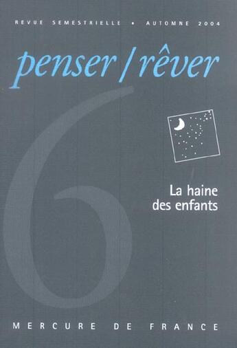 Couverture du livre « La haine des enfants » de  aux éditions Mercure De France