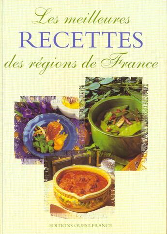 Couverture du livre « Meilleures recettes regions de france » de Raymonde Charlon aux éditions Ouest France