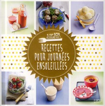 Couverture du livre « Recettes pour journées ensoleillées » de  aux éditions First