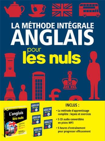 Couverture du livre « La méthode intégrale anglais pour les nuls ; coffret » de  aux éditions First