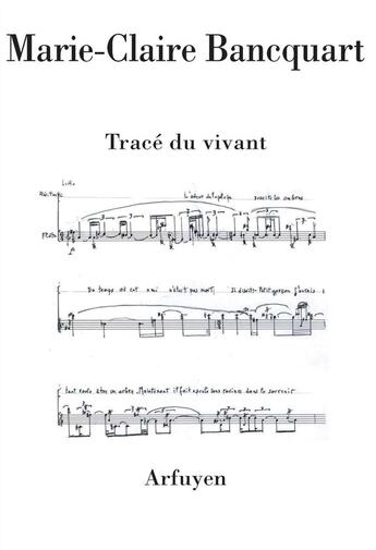 Couverture du livre « Tracé du vivant » de Marie-Claire Bancquart aux éditions Arfuyen