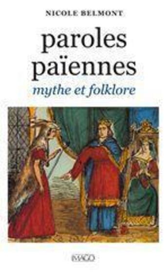 Couverture du livre « Paroles païennes » de Nicole Belmont aux éditions Imago