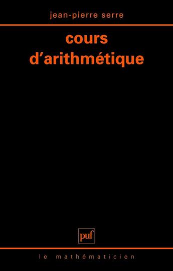 Couverture du livre « Cours d arithmetique » de Claude Serre aux éditions Puf