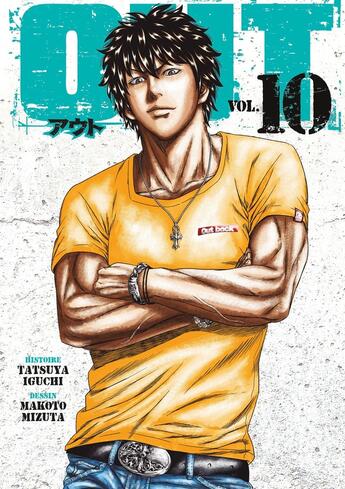 Couverture du livre « OUT Tome 10 » de Tatsuya Iguchi et Makoto Mizuta aux éditions Meian