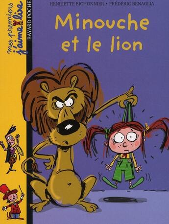 Couverture du livre « MINOUCHE ET LE LION » de  aux éditions Bayard Jeunesse